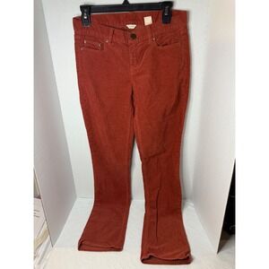 J.Crew‎ Corduroy Pants City Fit Orange Casual Everyday Comfort Size 27R